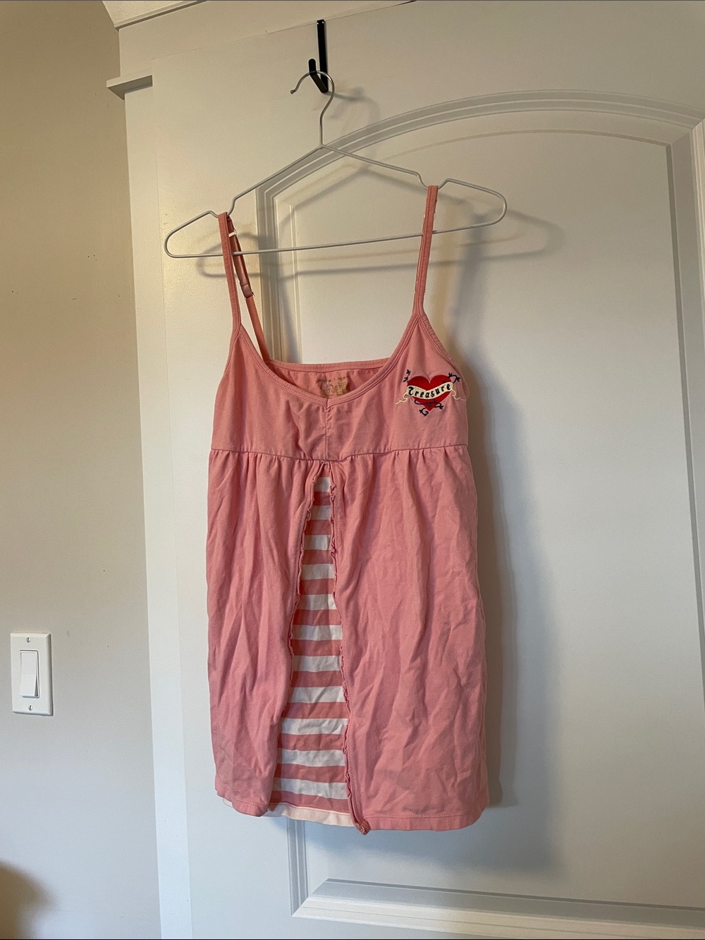 Y2K Cutie Pink Babydoll Top